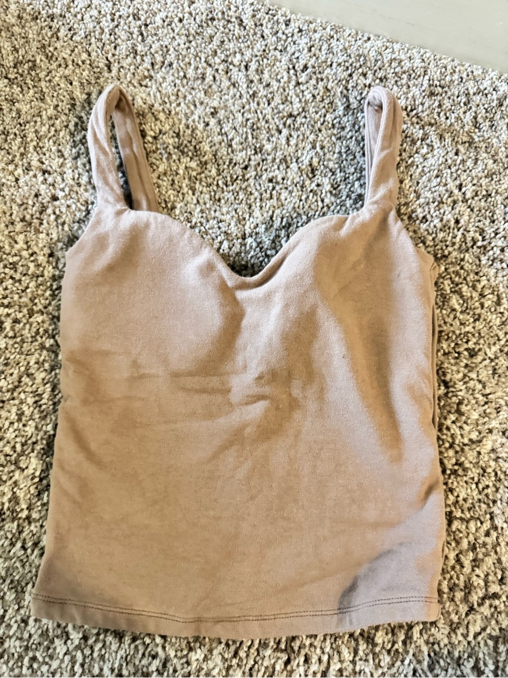 Abercrombie Tan Tank with Padding